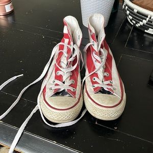American flag converse high tops